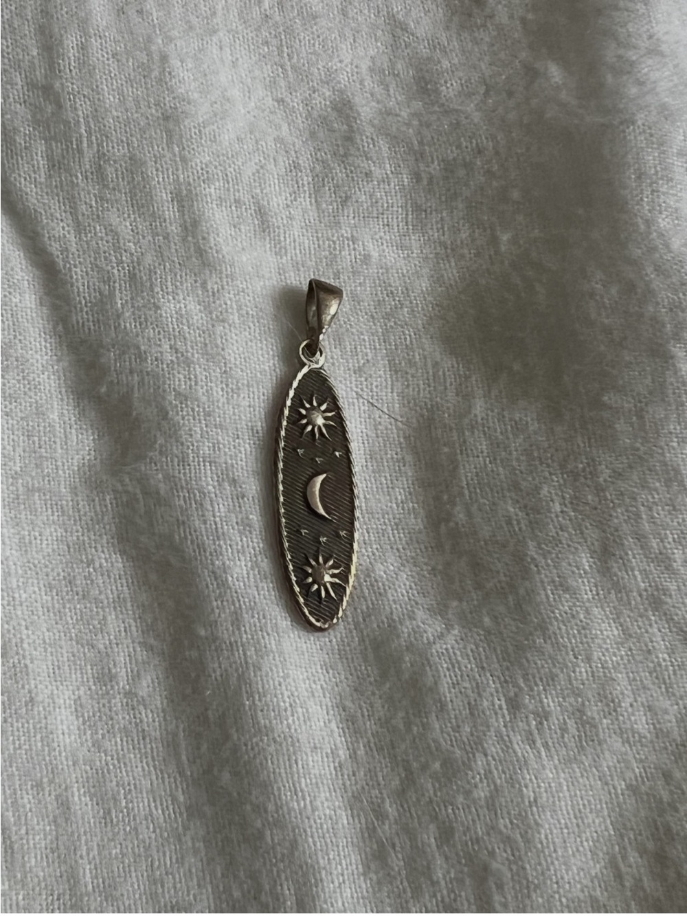 Sterling Silver Moon & Star Pendant